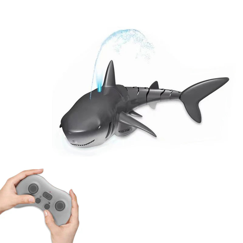 Remote-Controlled Smart Shark and Whale Water Spray Toy Submarine for Kids