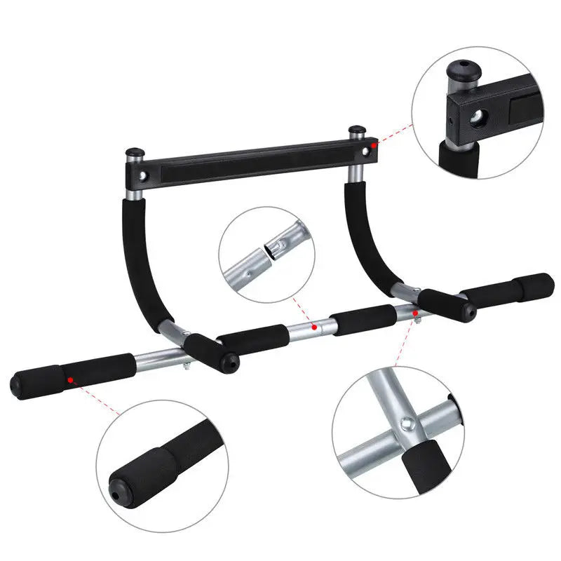 Adjustable Door Frame Chin-Up Bar for Home Gym and Fitness Training