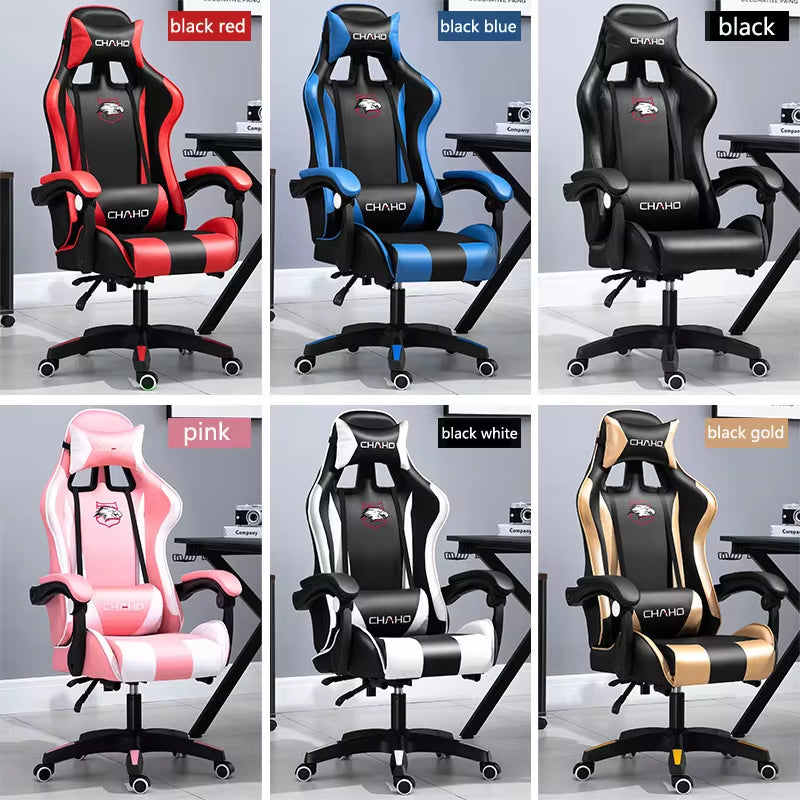 WCG High-Quality Gaming Chair - Leather Computer Chair for Office and Internet Cafe Use