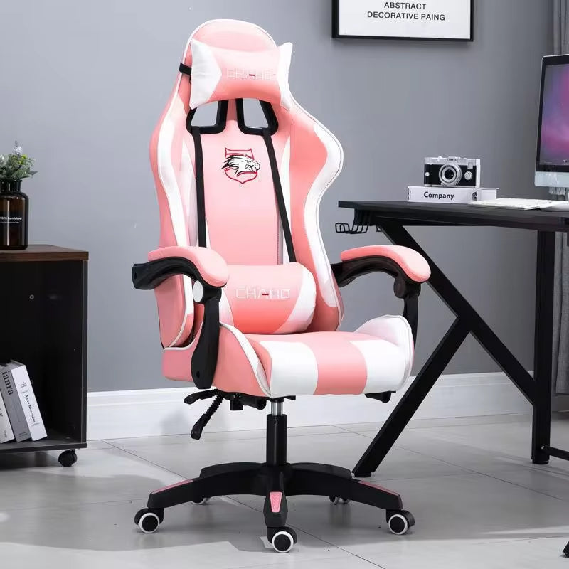 WCG High-Quality Gaming Chair - Leather Computer Chair for Office and Internet Cafe Use